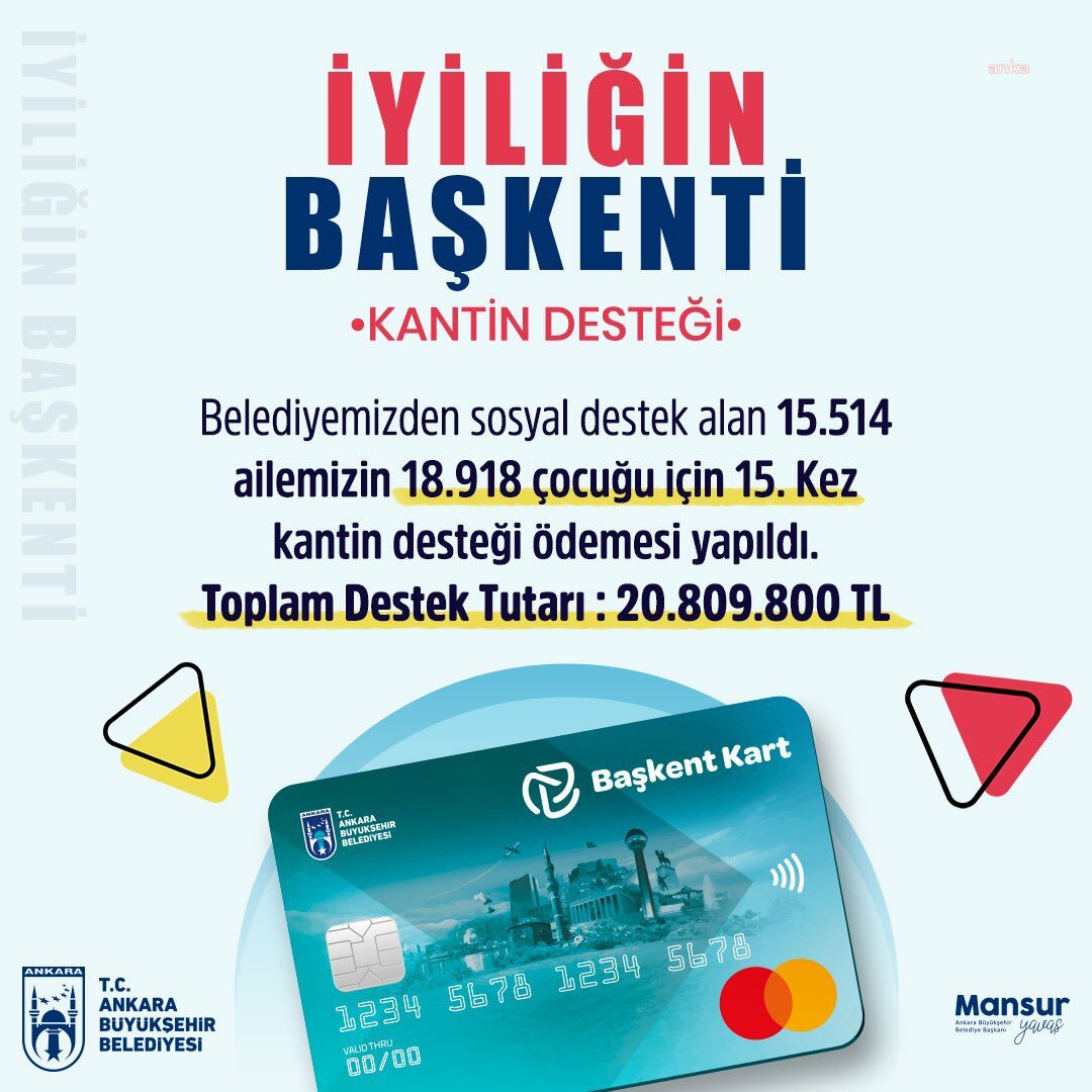 Mansur Yavaş Duyurdu 18 Bin 918 Çocuğa 20 Milyon Tl Ödeme Yapıldı! -1