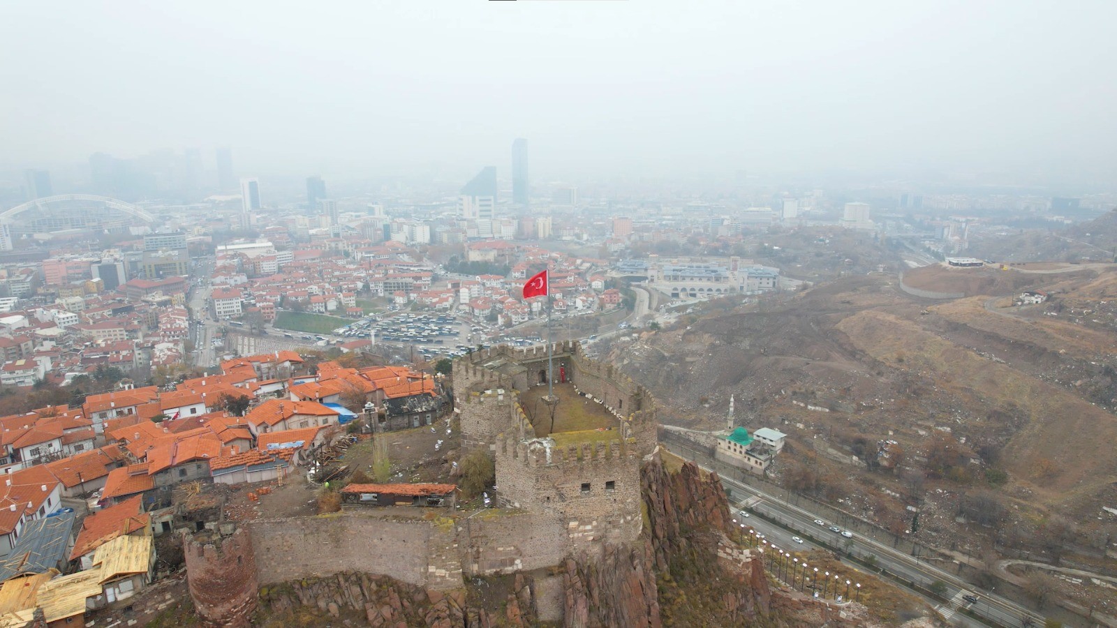 Ankara'da Sis Ve Gün Doğumu Büyüledi (2)