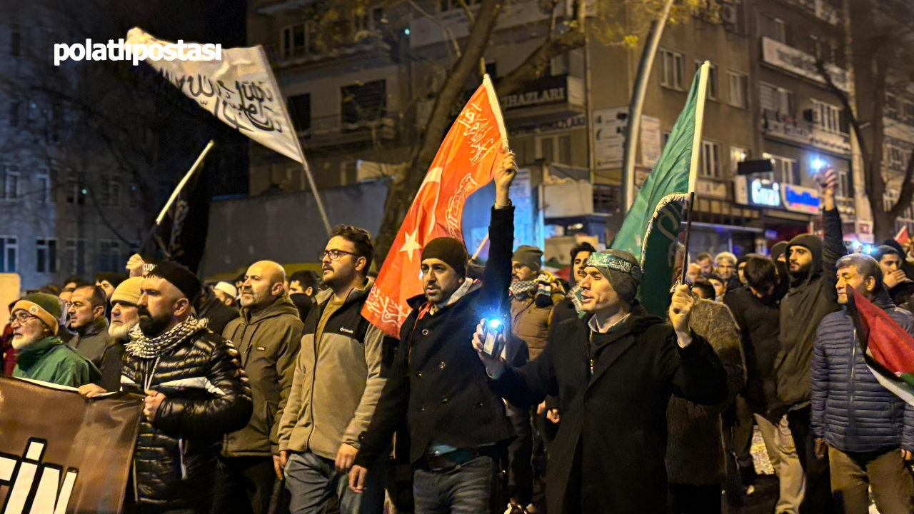 Ankara'dan Gazze'ye Destek Binler Kocatepe'den Sıhhiye'ye Yürüdü  (5)