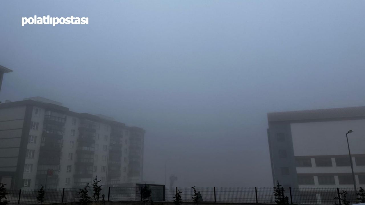 Göz Gözü Görmedi! Polatlılar Sisli Bir Sabaha Uyandılar (2)