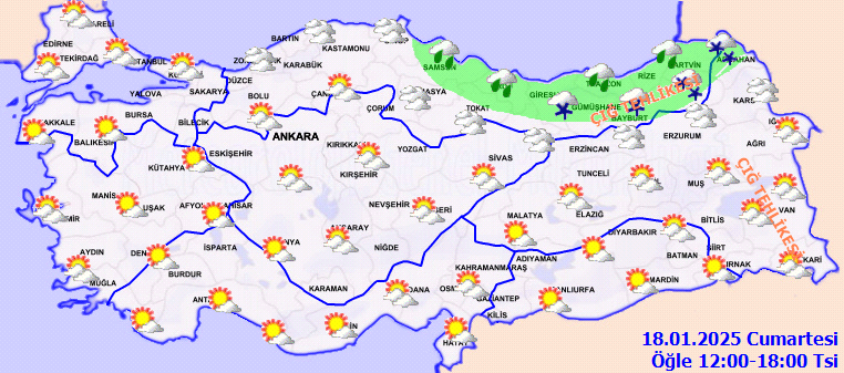 18 Ocak Hava Durumu 2