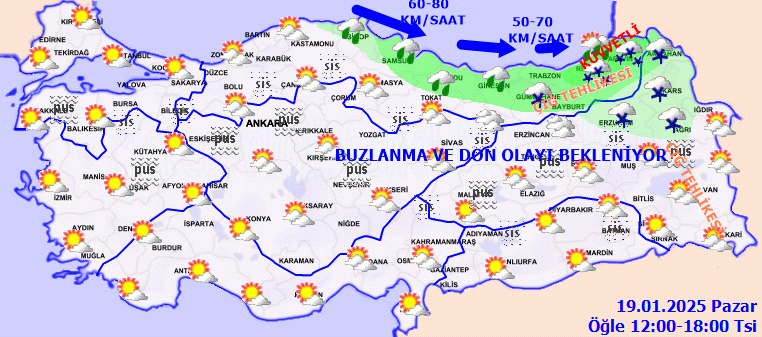 19 Ocak Hava Durumu 2