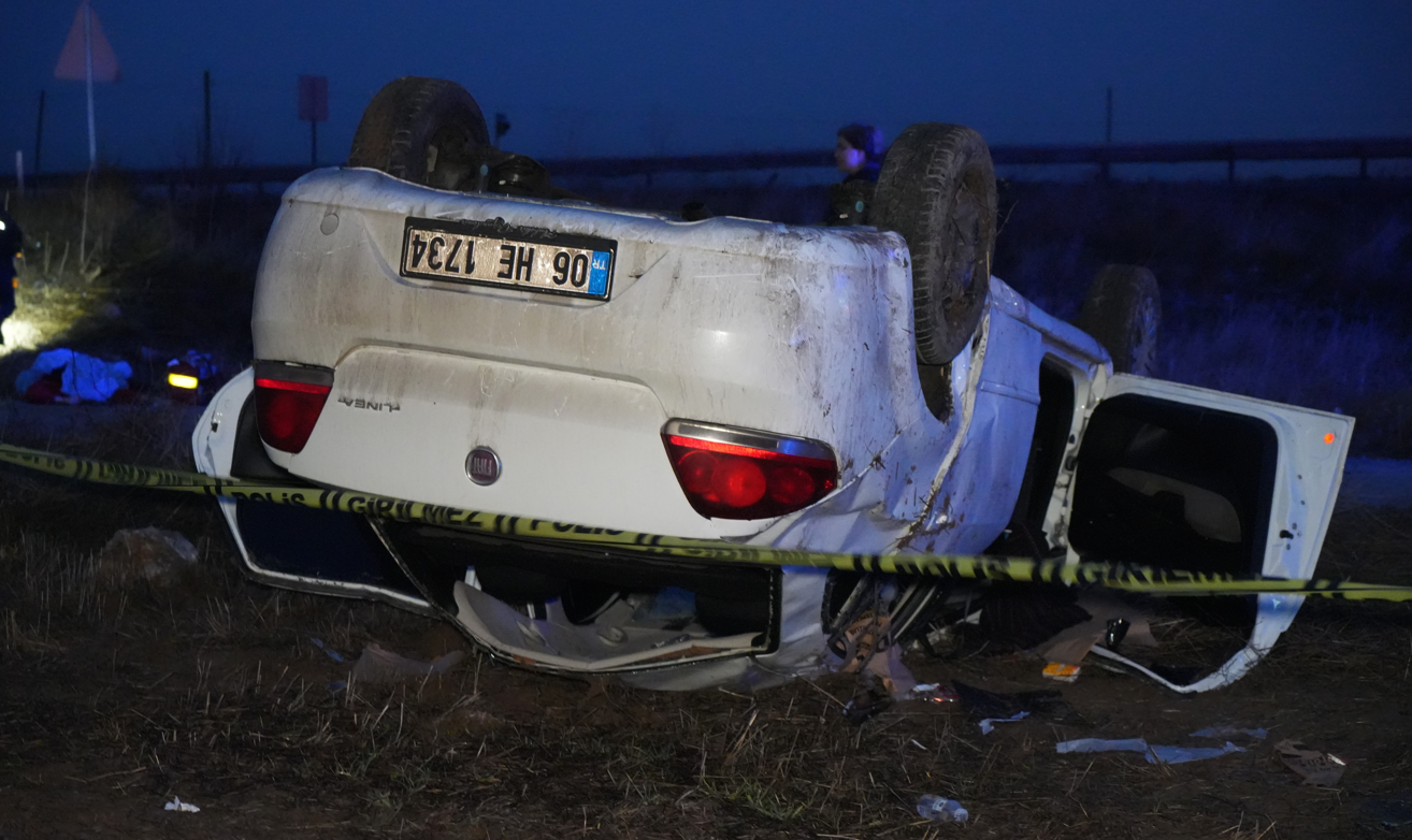 Ankara’da Araç Hurdaya Döndü! 1 Ölü 4 Yaralı! (3)