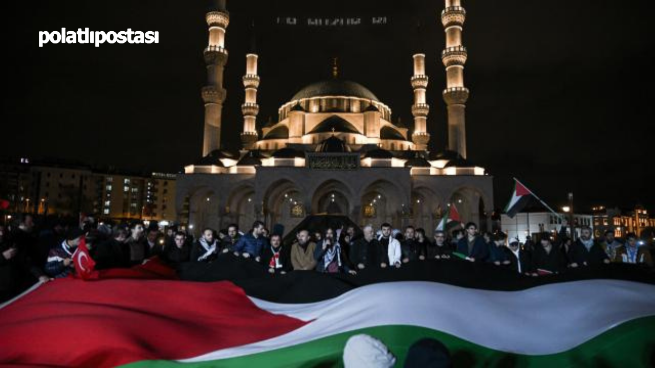 Başkentte Gazze’ye Destek İçin Bin Araçlık Konvoy Düzenlendi  (2)