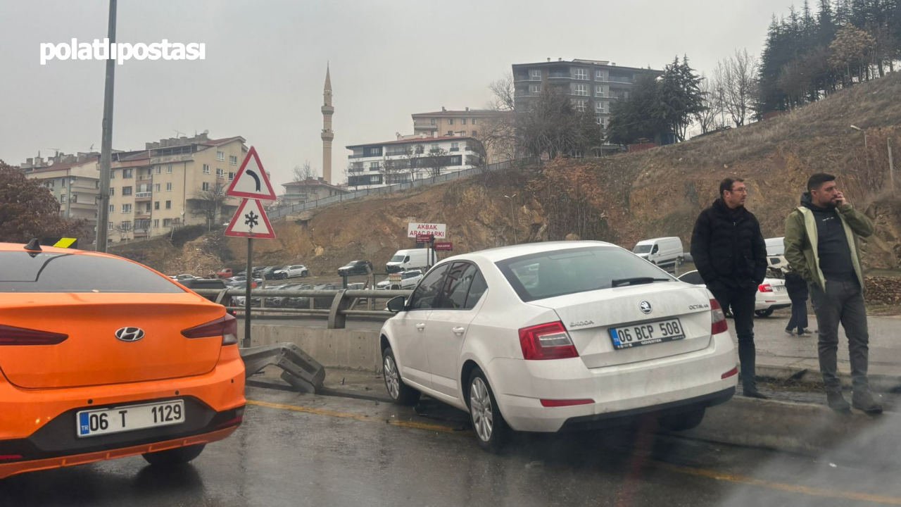 Başkentte, Hatalı Sollama Kazaya Neden Oldu!  (2)