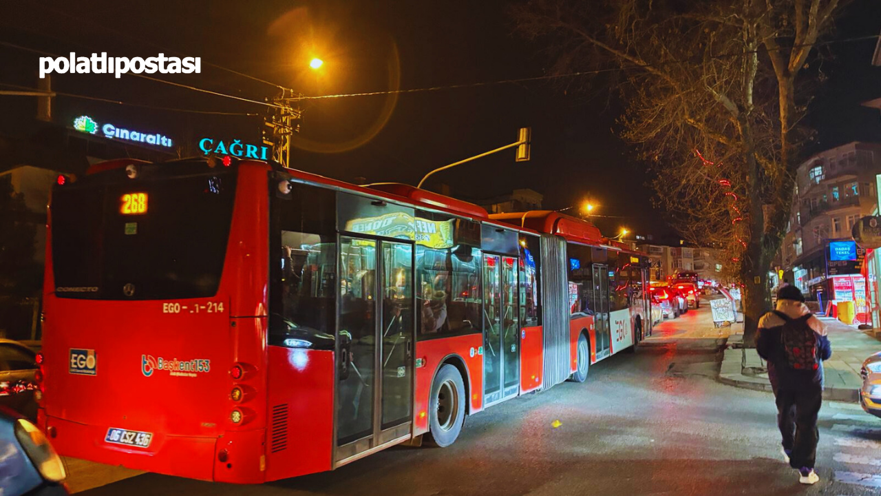 Keçiören'de Yılbaşı Akşamı Trafik Felç Oldu (1)