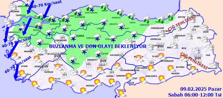 9 Şubat Hava Durumu 1