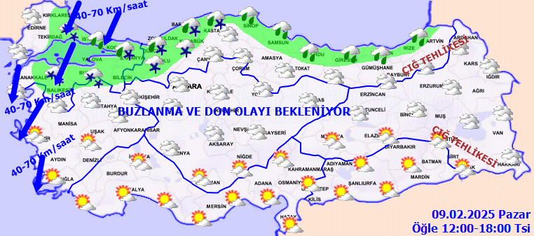 9 Şubat Hava Durumu 2