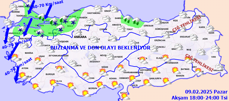 9 Şubat Hava Durumu 3