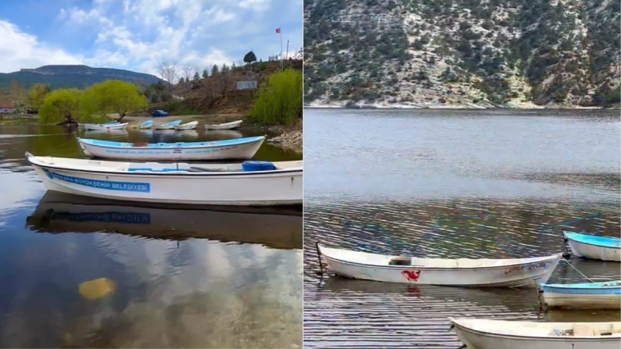 Ankara'nın Gizli Cenneti, Balıkçı Tekneleri Ile Dolup Taşıyor