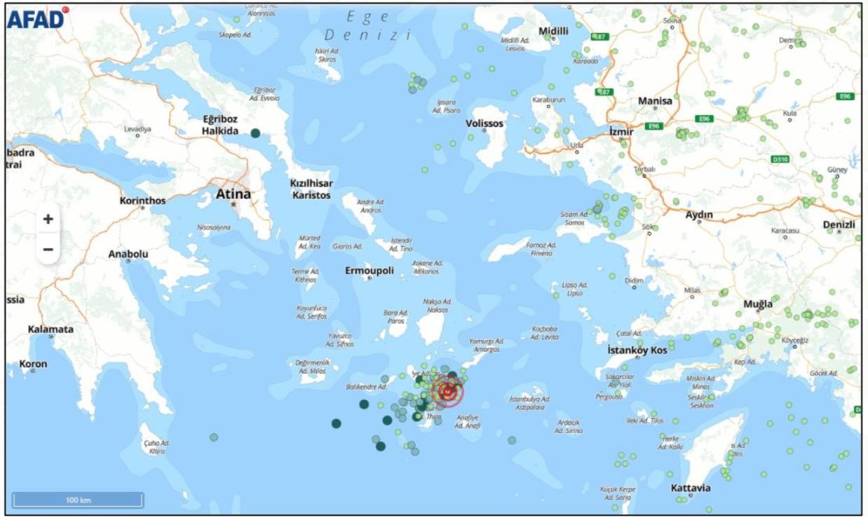 Ege Denizi’nde Deprem Fırtınası 400’Ü Aşkın Sarsıntı Kaydedildi 