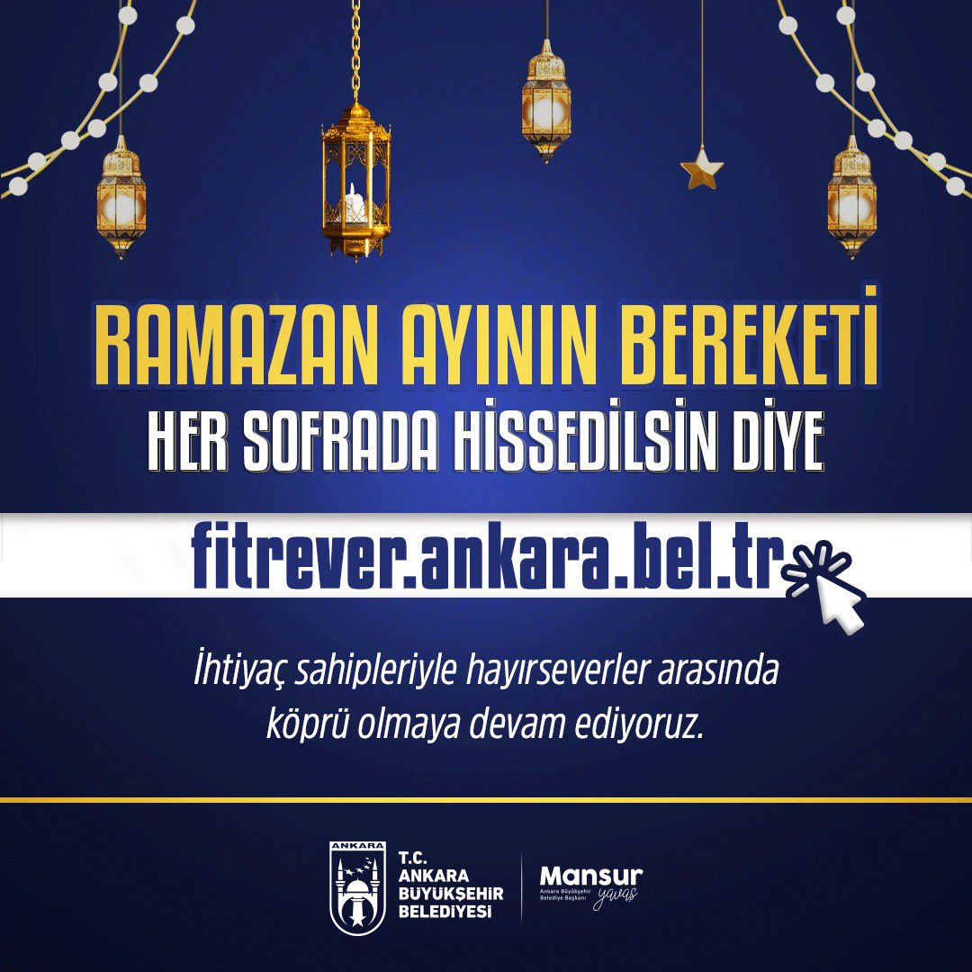 Ankara Büyükşehir Belediyesi'nden Ramazan Ayında 'Fitre Ve Fidye Kampanyası'-1