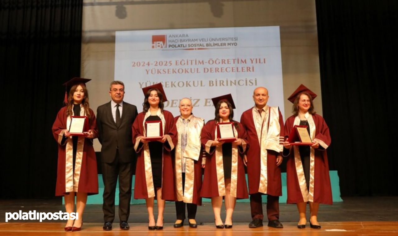 Hacı Bayram Veli Üniversitesi Polatlı Myo'da Mezuniyet Coşkusu (2)