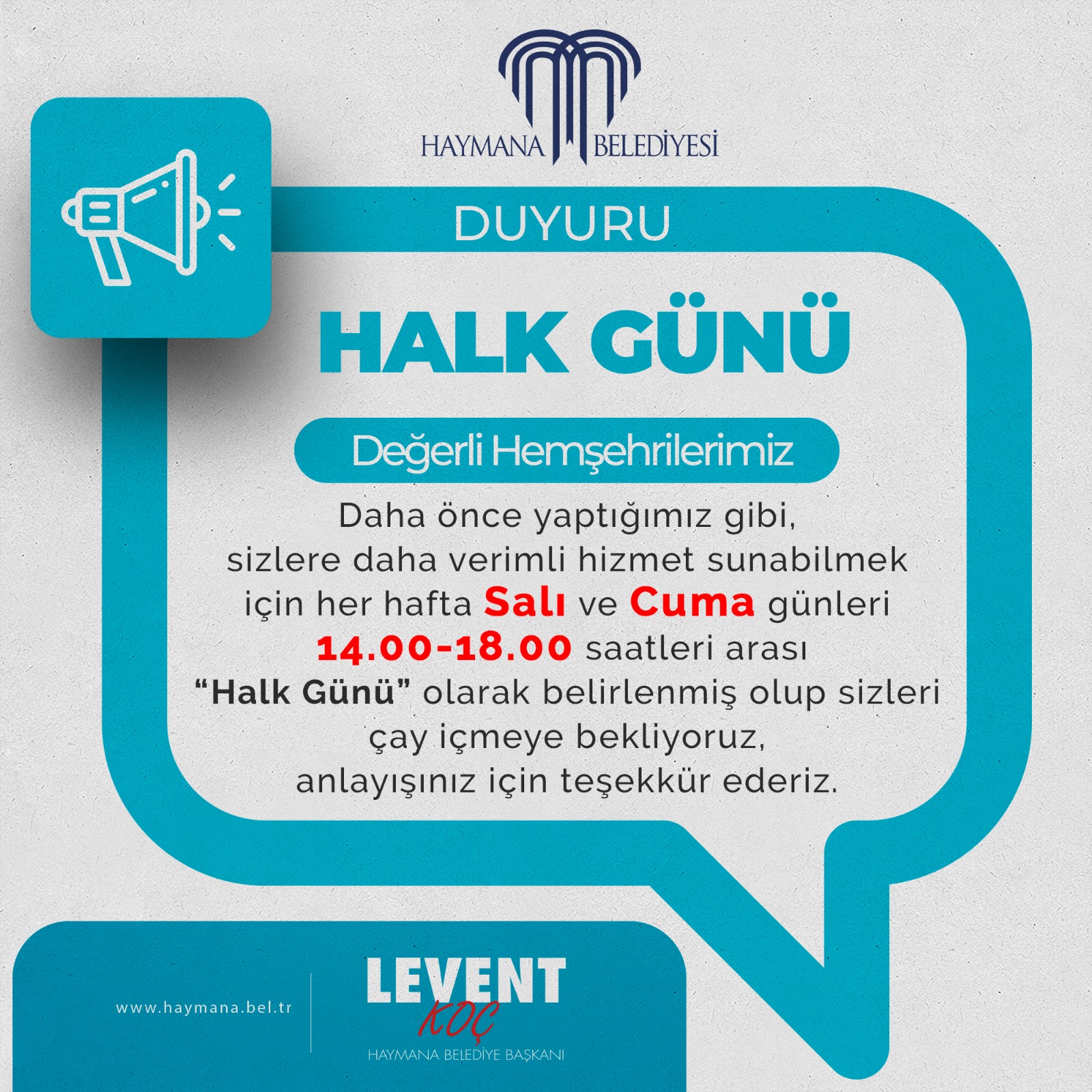 Haymana'da 'Halk Günü' Uygulaması Yeniden Başladı