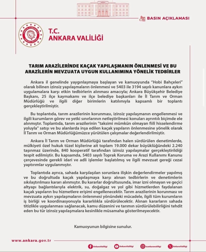Hobi Bahçesi Valilik