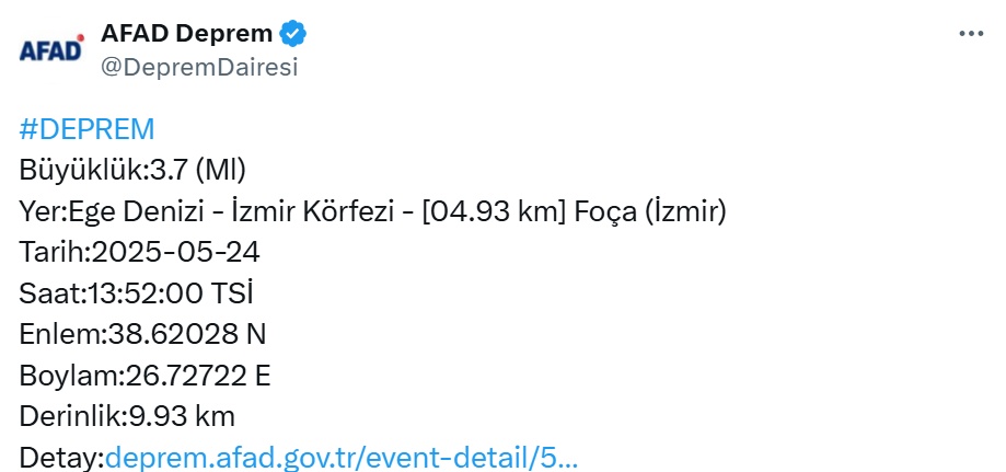 Izmir Foça Deprem