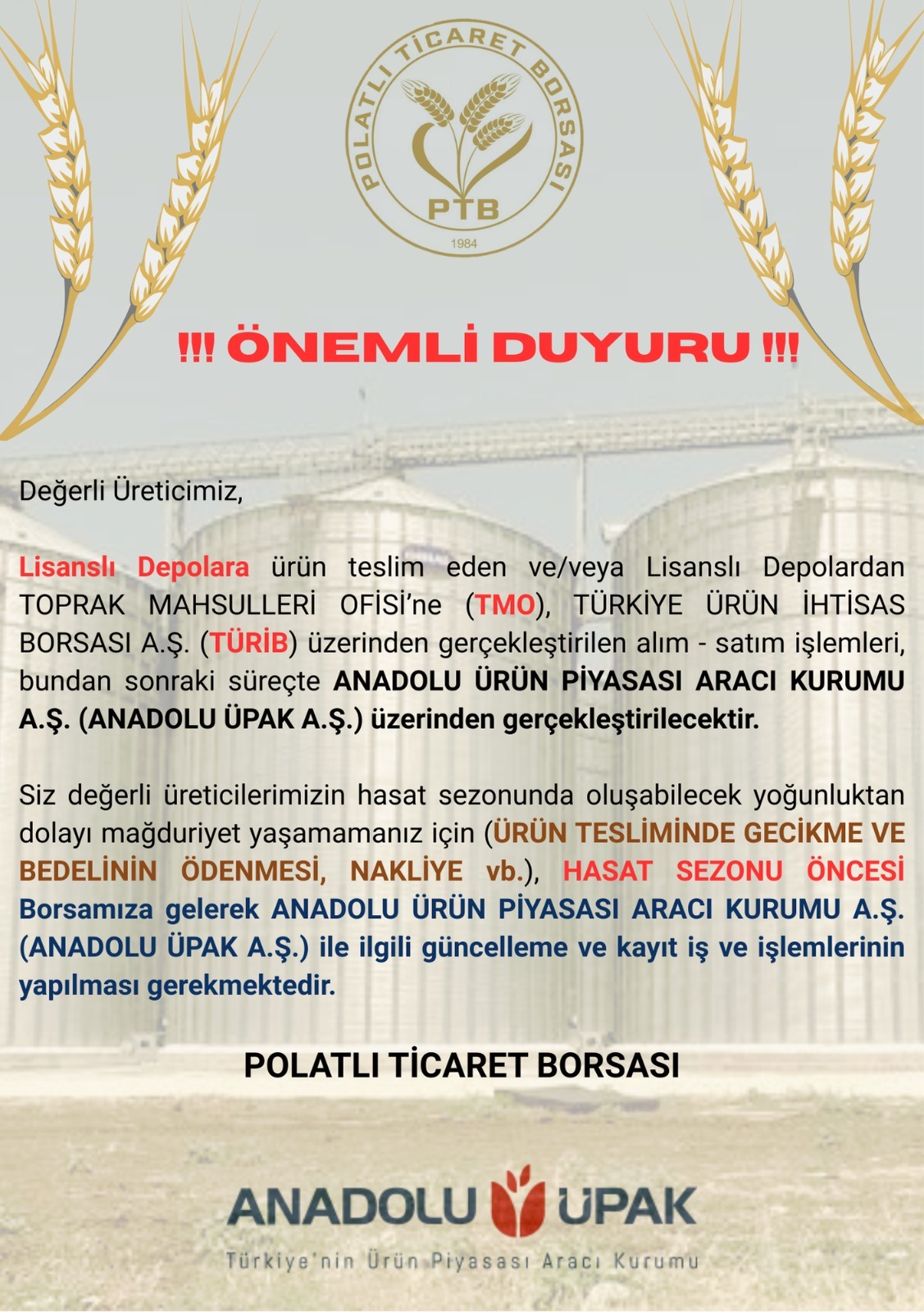 Ptb Uyarı