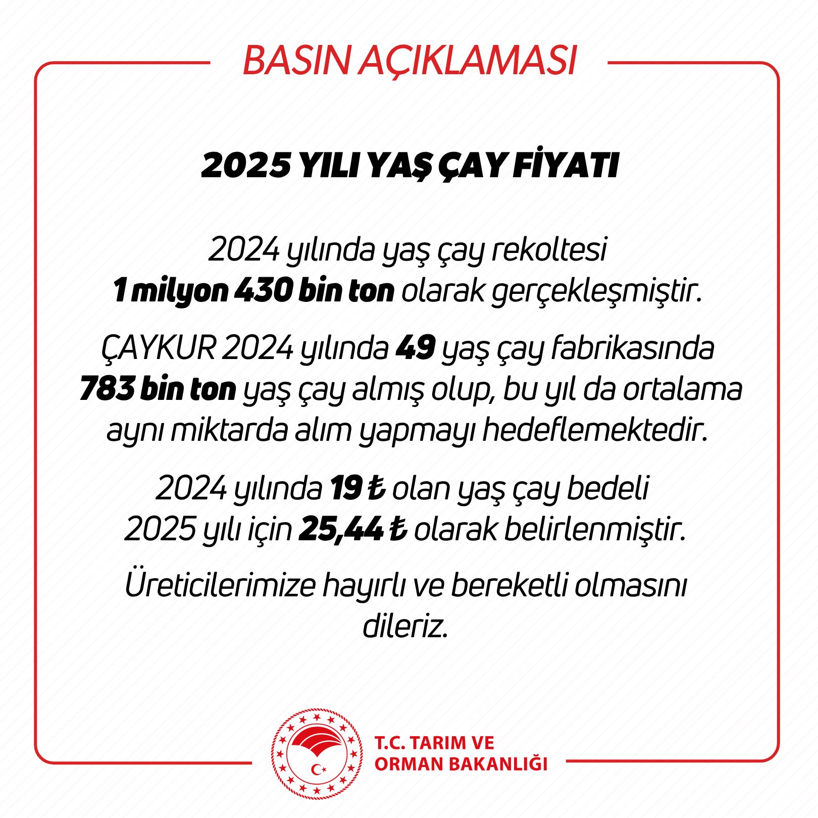 Yaş Çay Açıklama