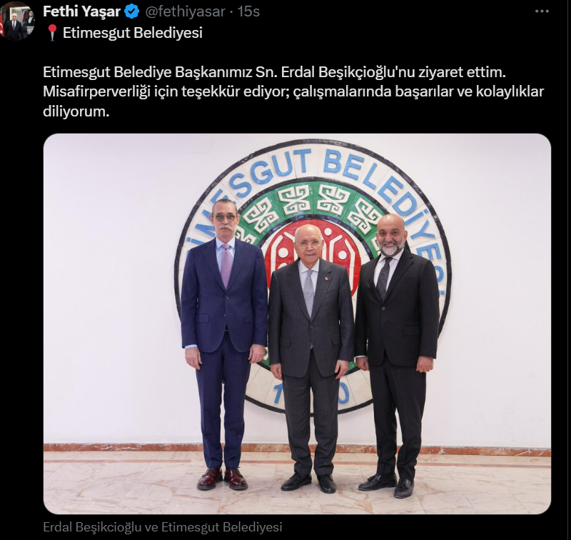 Yenimahalle Belediye Başkanı Yaşar’dan Etimesgut'a Ziyaret -1