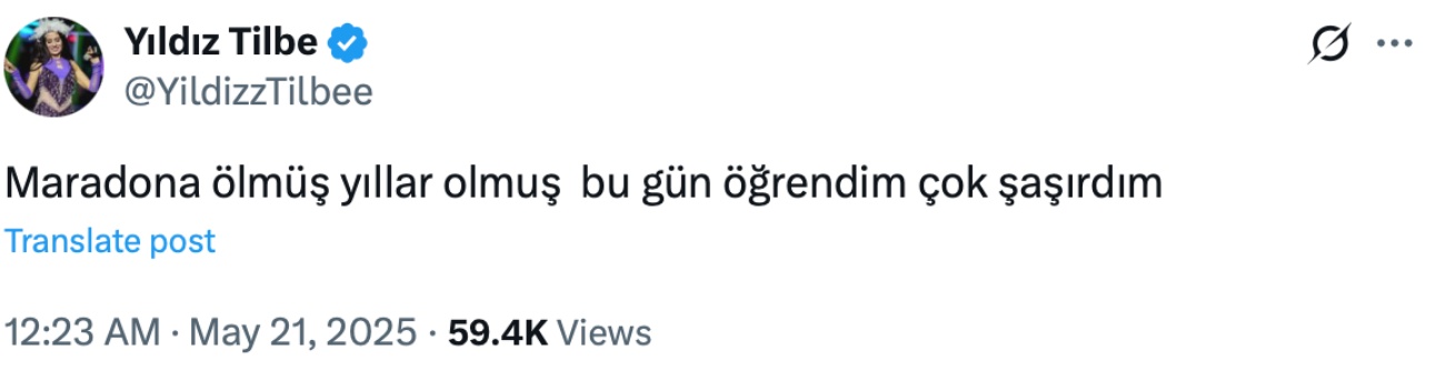 Yıldız Tilbe Maradona 2