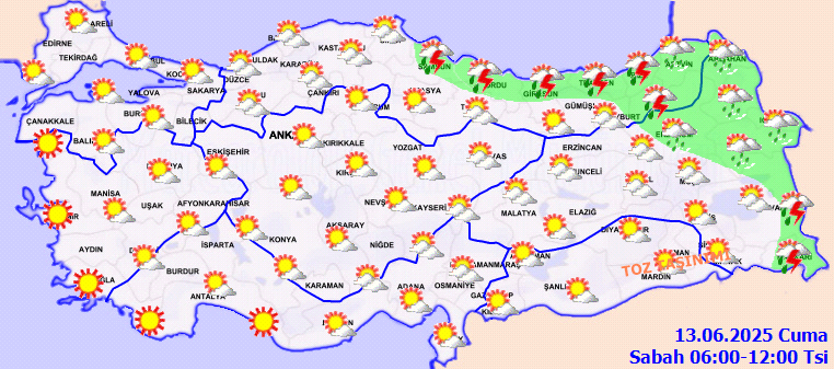 13 Haziran Hava Durumu 1