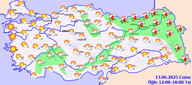 13 Haziran Hava Durumu 2