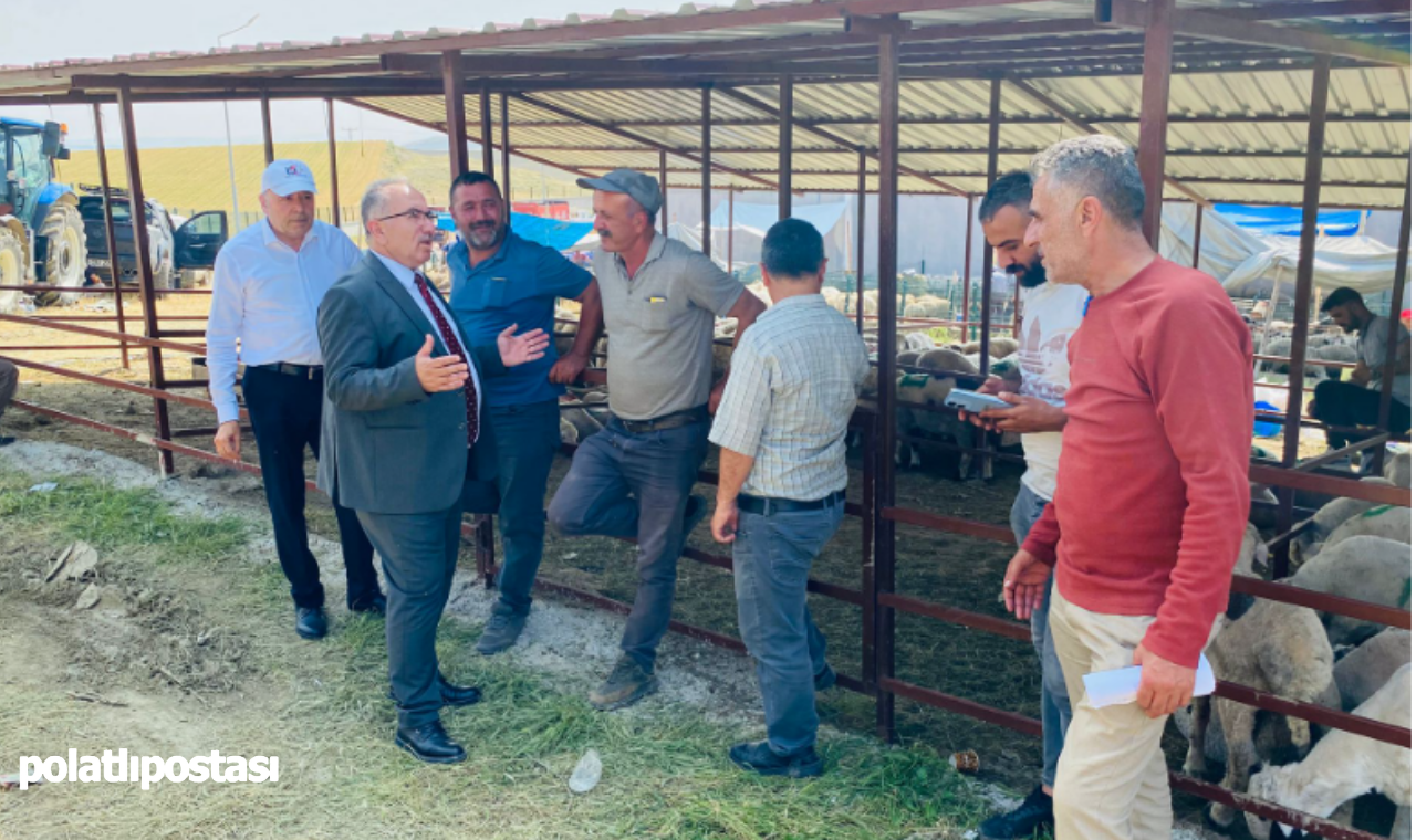 Ak Parti Polatlı İlçe Başkanı İlhami Teke'den Kurban Pazarına Ziyaret (1)