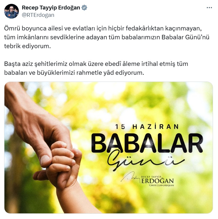Erdoğan Babalar Günü