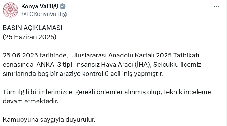 Iha Konya Valiliği