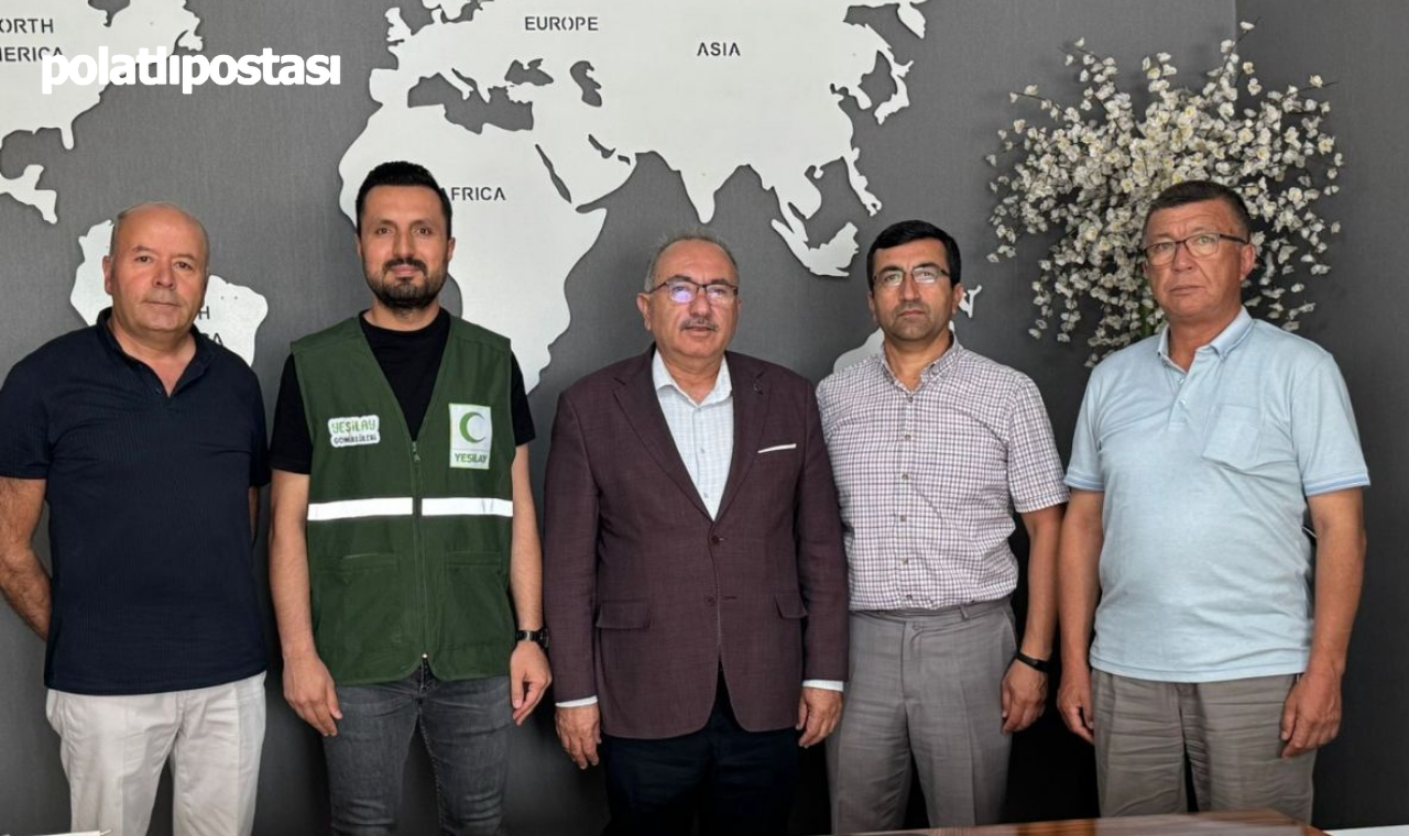 Ak Parti Polatlı İlçe Başkanı Teke Ve Yönetiminden Yeşilay’a Ziyaret