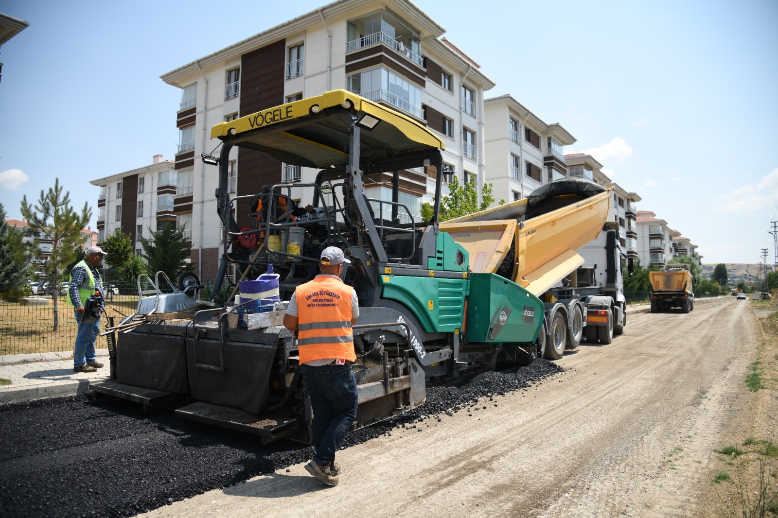 Kahramankazan Toki̇ Bölgesi Sıcak Asfaltla Buluştu (1)