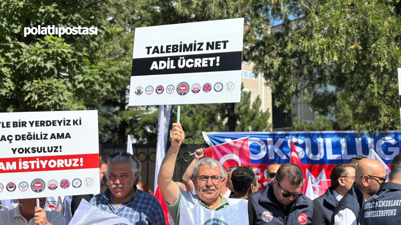 Memurlar, Hazine Ve Maliye Bakanlığı Önünde Ses Yükseltti!  (2)