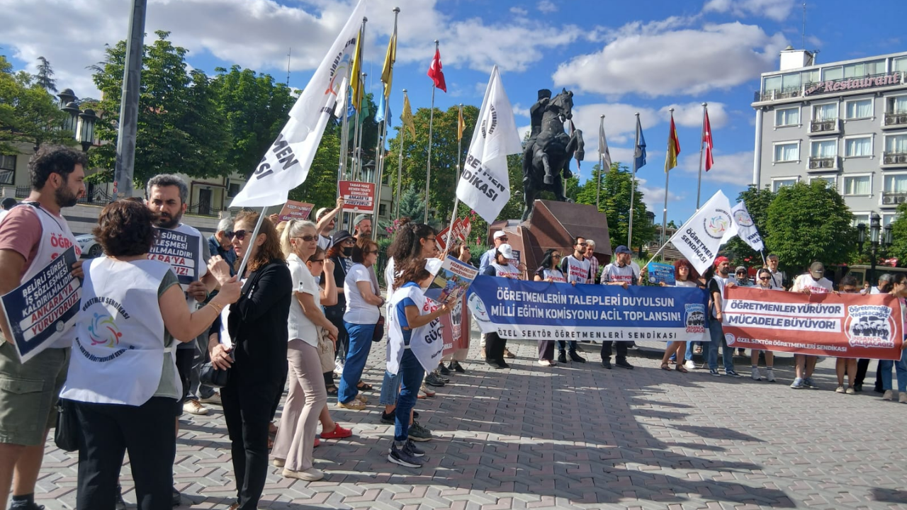 Özel Sektör Öğretmenleri Polatlı’da Ses Yükseltti “Köle Değil, Öğretmeniz!” (1)