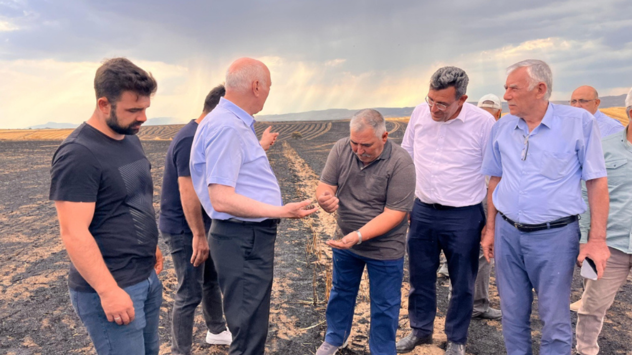 Polatlı Ziraat Odası Başkan Köseoğlu, Yangın Bölgesinde (2)