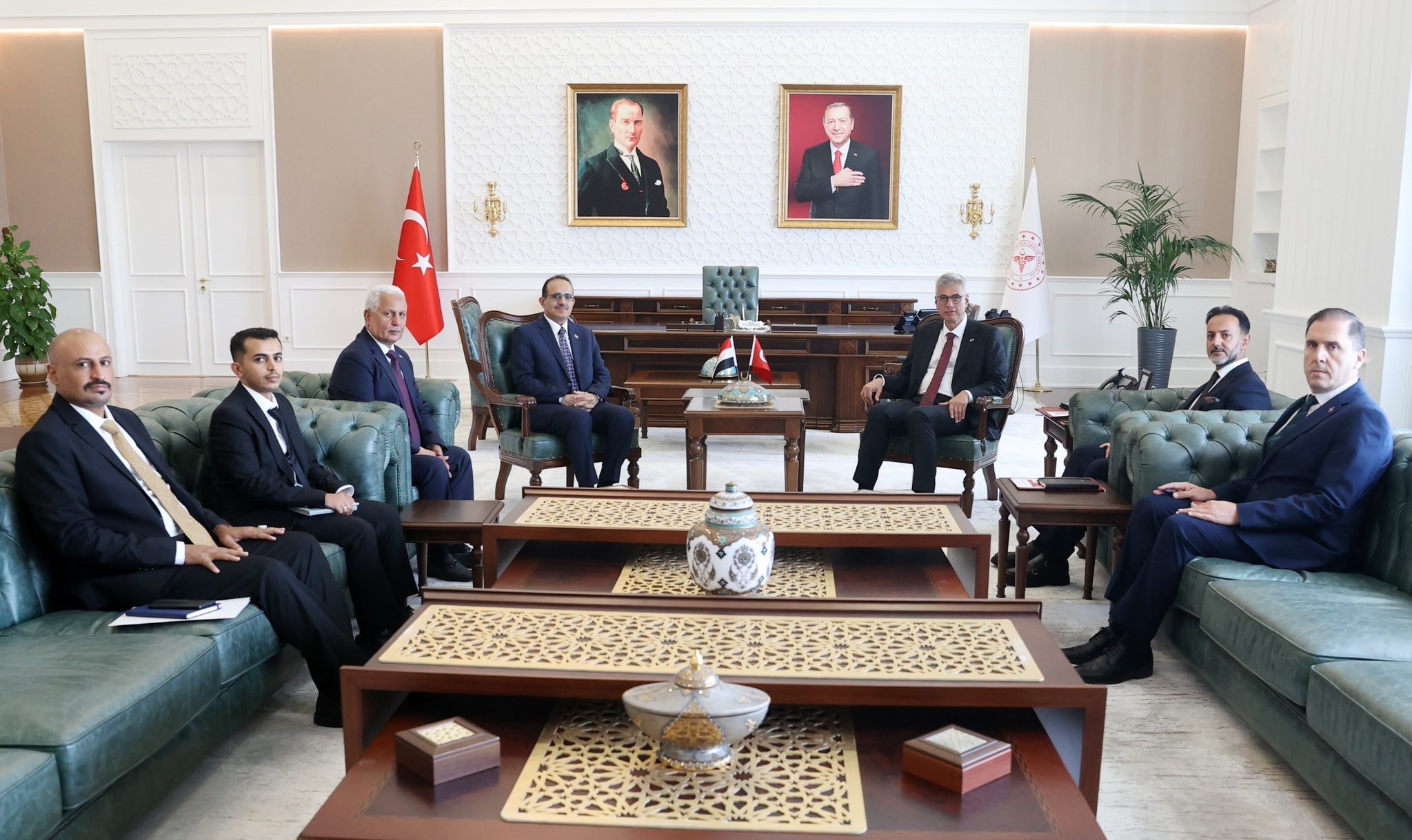 Sağlık Bakanı Memişoğlu, Yemenli Mevkidaşıyla Bir Araya Geldi (1)