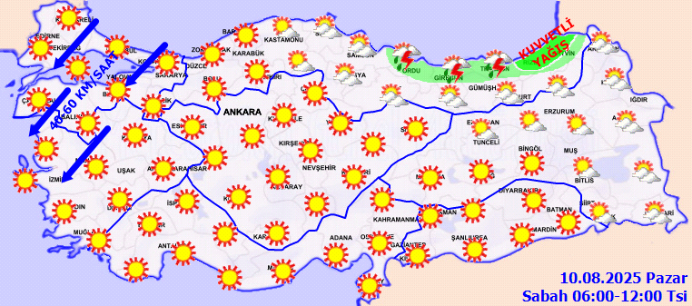 10 Ağustos Hava Durumu 1