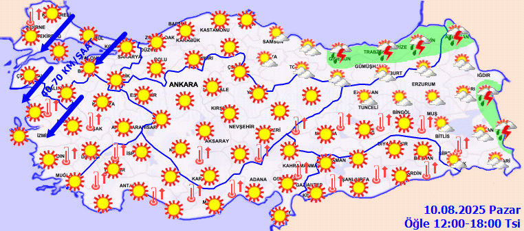 10 Ağustos Hava Durumu 2