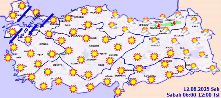 12 Ağustos Hava Durumu 1