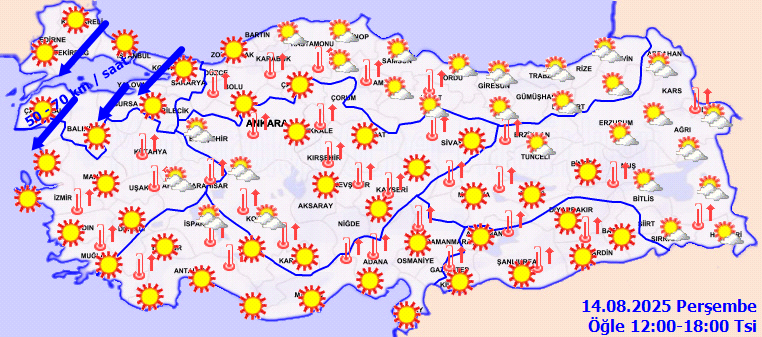 14 Ağustos Hava Durumu 2