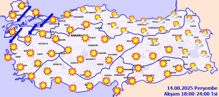 14 Ağustos Hava Durumu 3