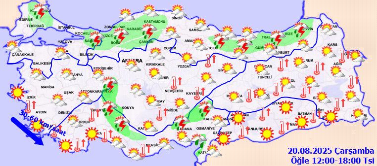 20 Ağustos Hava Durumu 2