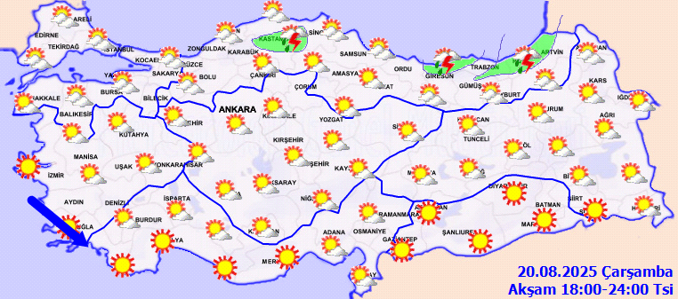 20 Ağustos Hava Durumu 3