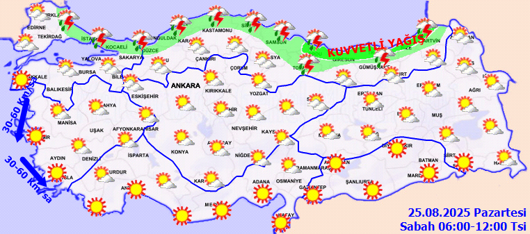 25 Ağustos Hava Durumu 1