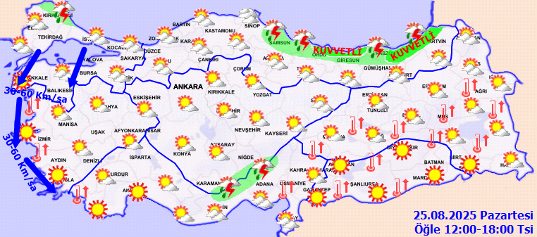 25 Ağustos Hava Durumu 2