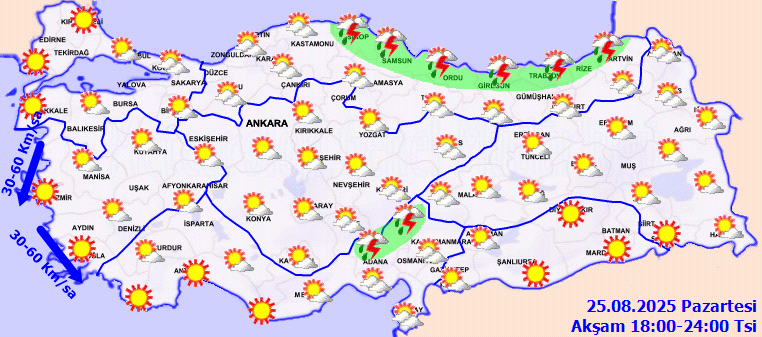 25 Ağustos Hava Durumu 3