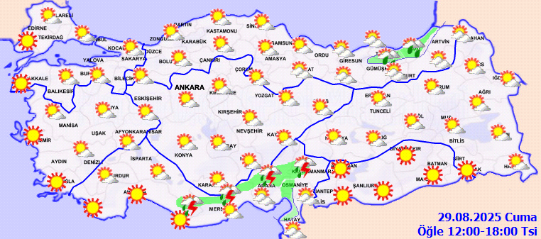 29 Ağustos Hava Durumu 2
