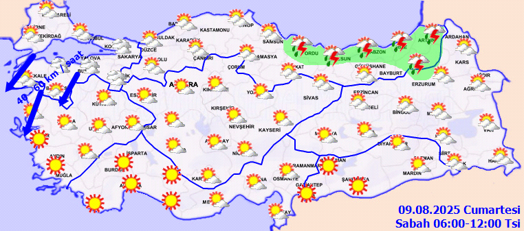 9 Ağustos Hava Durumu 1