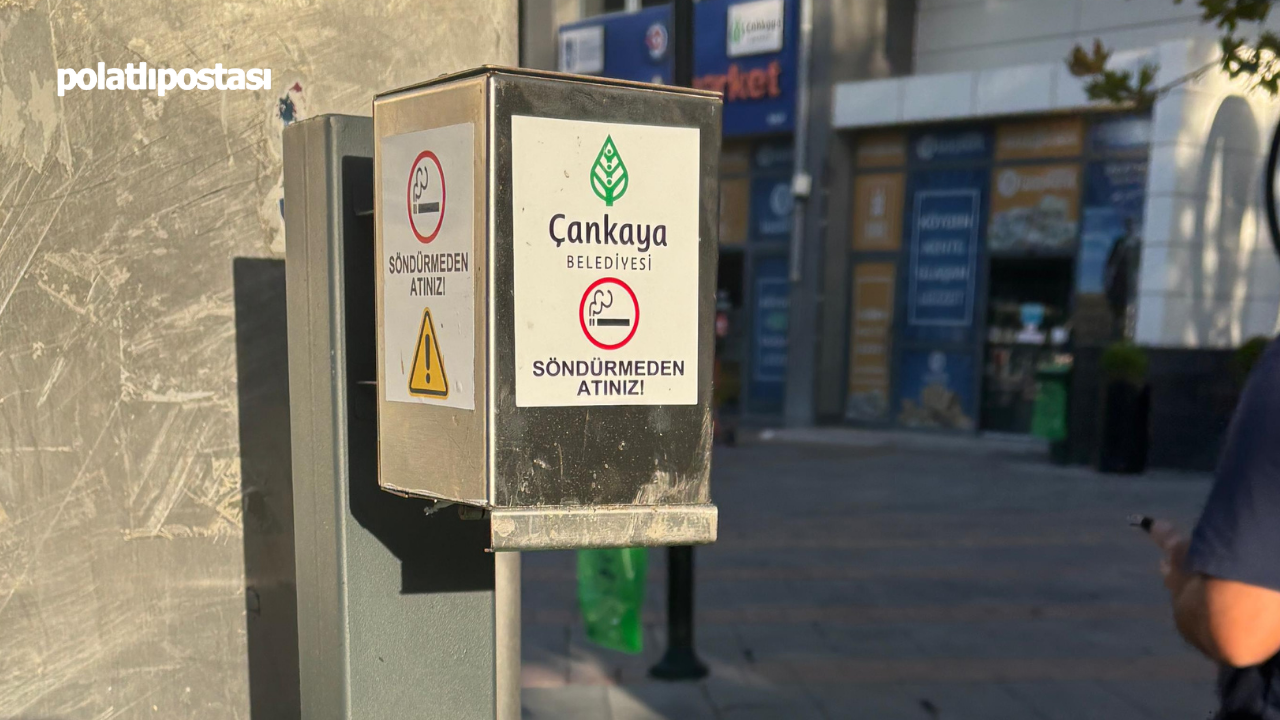 Çankaya’da, Sigara Izmariti Için Pratik Çözüm