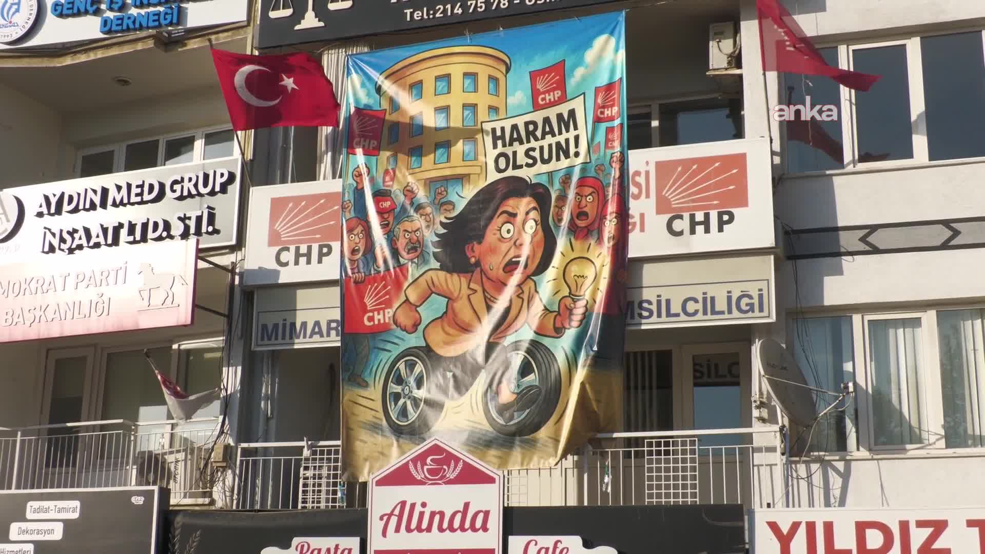 ‘Haram Olsun’ Pankartı Chp’yi Karıştırdı Başkan Ifadeye Çağrıldı!-1