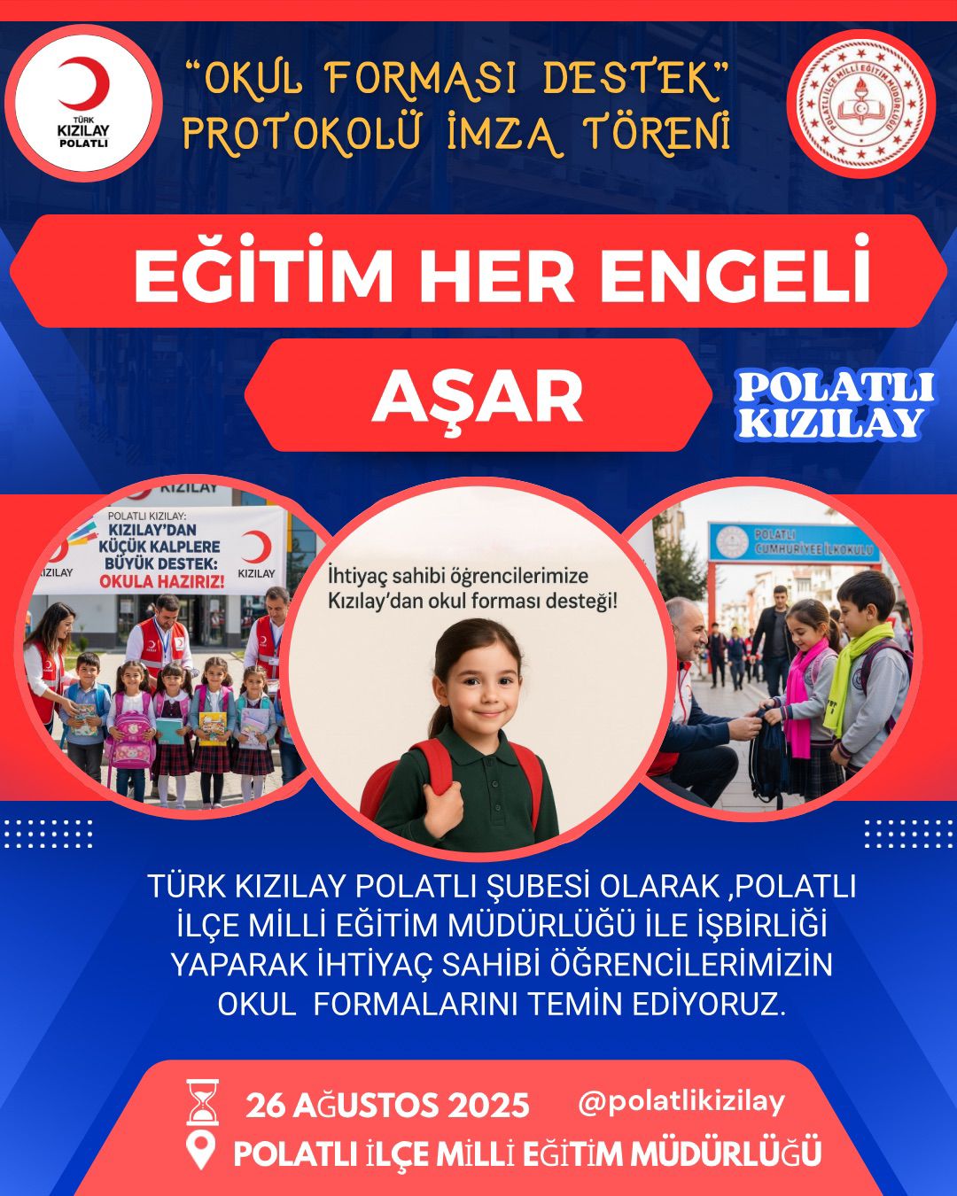 Polatlı'da, Kızılay Ve Milli Eğitim Iş Birliğiyle Ihtiyaç Sahibi Öğrencilere Destek (2)
